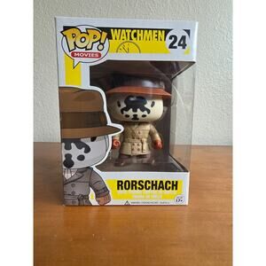 Vaulted Funko Vinyl Pop! Rorschach (Watchmen) RARE! #24 W/ protector box
